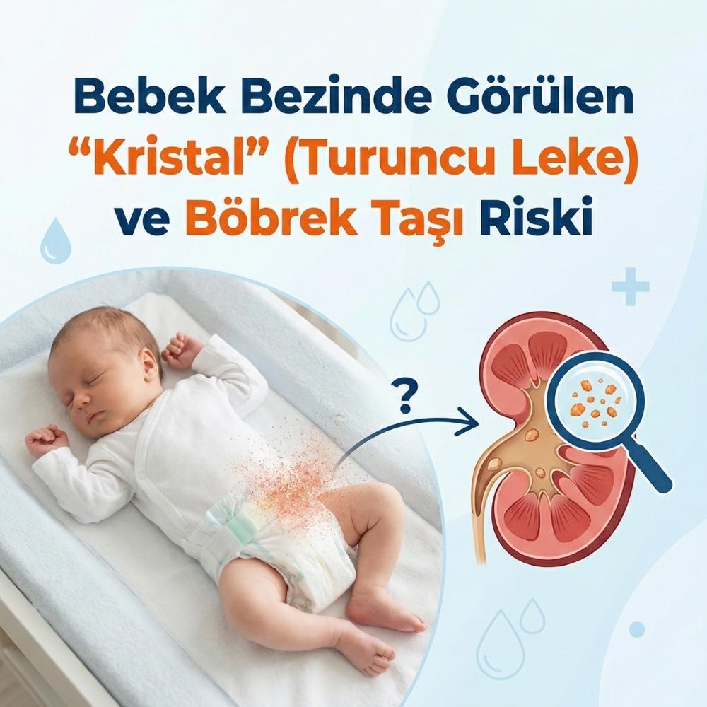 Bebek Bezinde Görülen “Kristal” (Turuncu Leke) ve Böbrek Taşı Riski