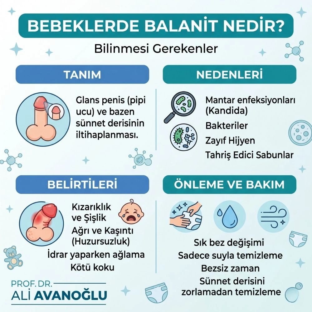 bebeklerde balanit