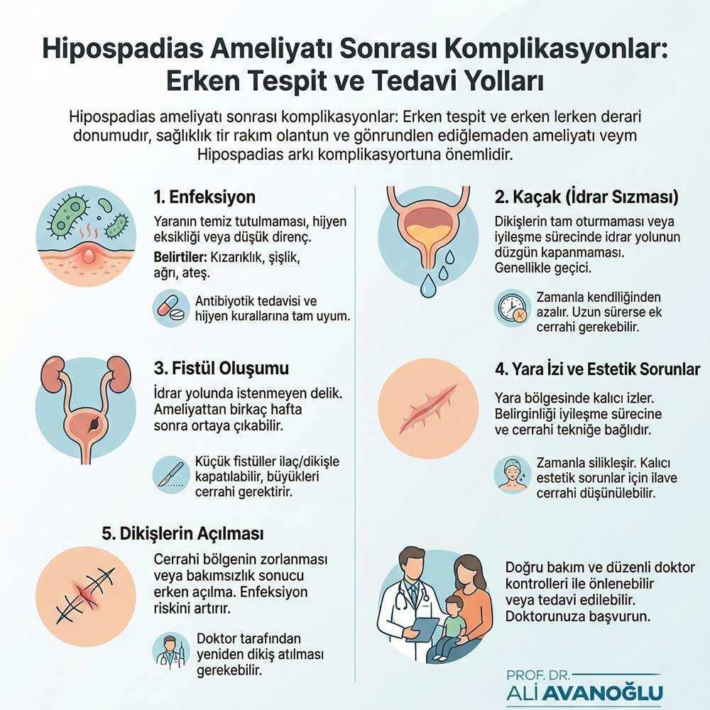 Hipospadias Ameliyatı Sonrası Komplikasyonlar