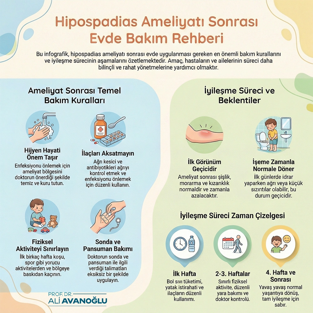 Hipospadias Ameliyatı Sonrası Dikkat Edilmesi Gerekenler