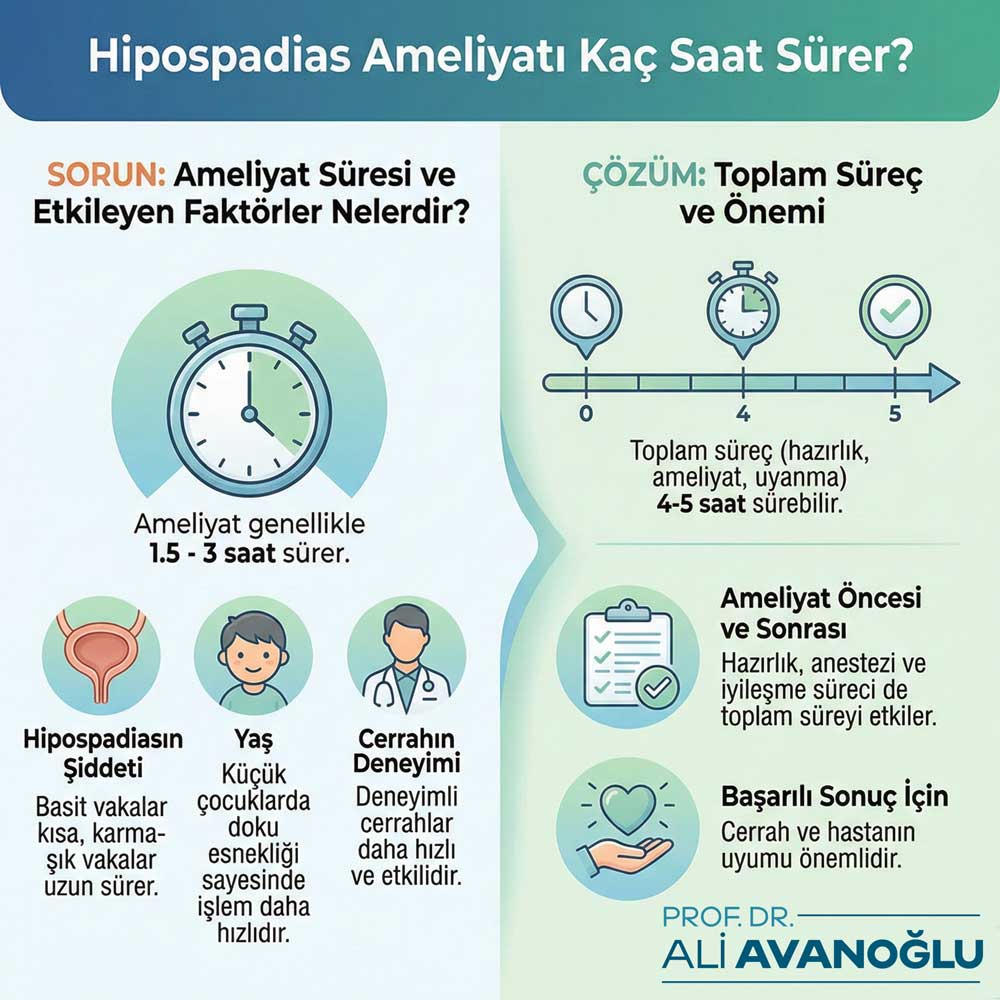 Hipospadias Ameliyati Kac Saat Sürer