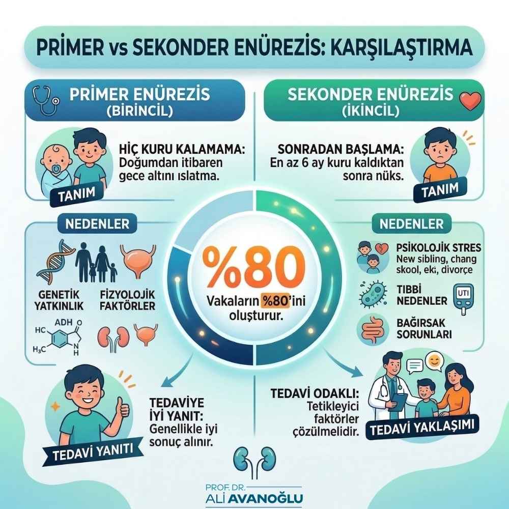 Gece yatağı ıslatma hastalığı nedir