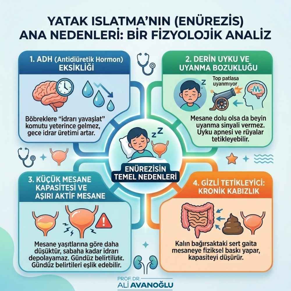 Kadınlarda gece idrar kaçırma neden olur